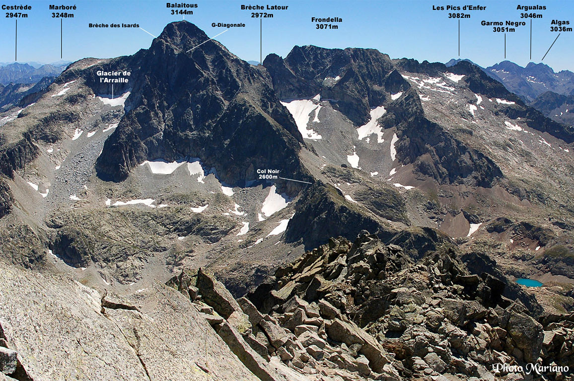 Randonnée Balaitous 3144m depuis le refuge d’Arrémouli 2305m