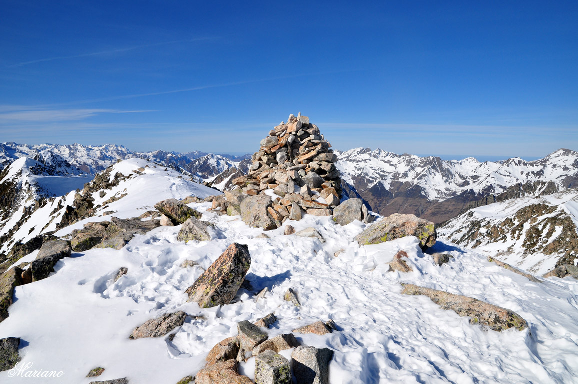 Raquettes pic de Madamète 2657m
