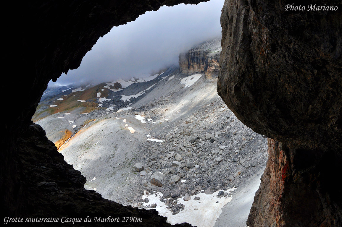 Randonnée Casque du Marbré (3006m) par la voie souterraine