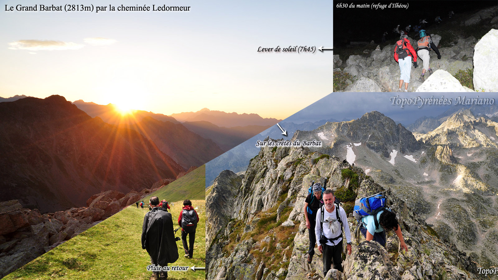 Randonnée Grand Barbat (2813m) en boucle par la cheminée Ledormeur et le col d’Ilhéou