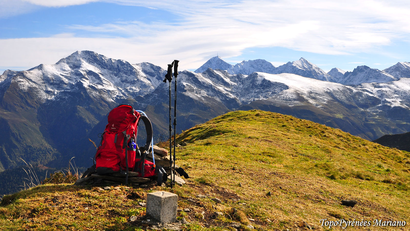 Randonnée Pic Hautacam (1746m) par les crêtes depuis le village de Ousté (630m)