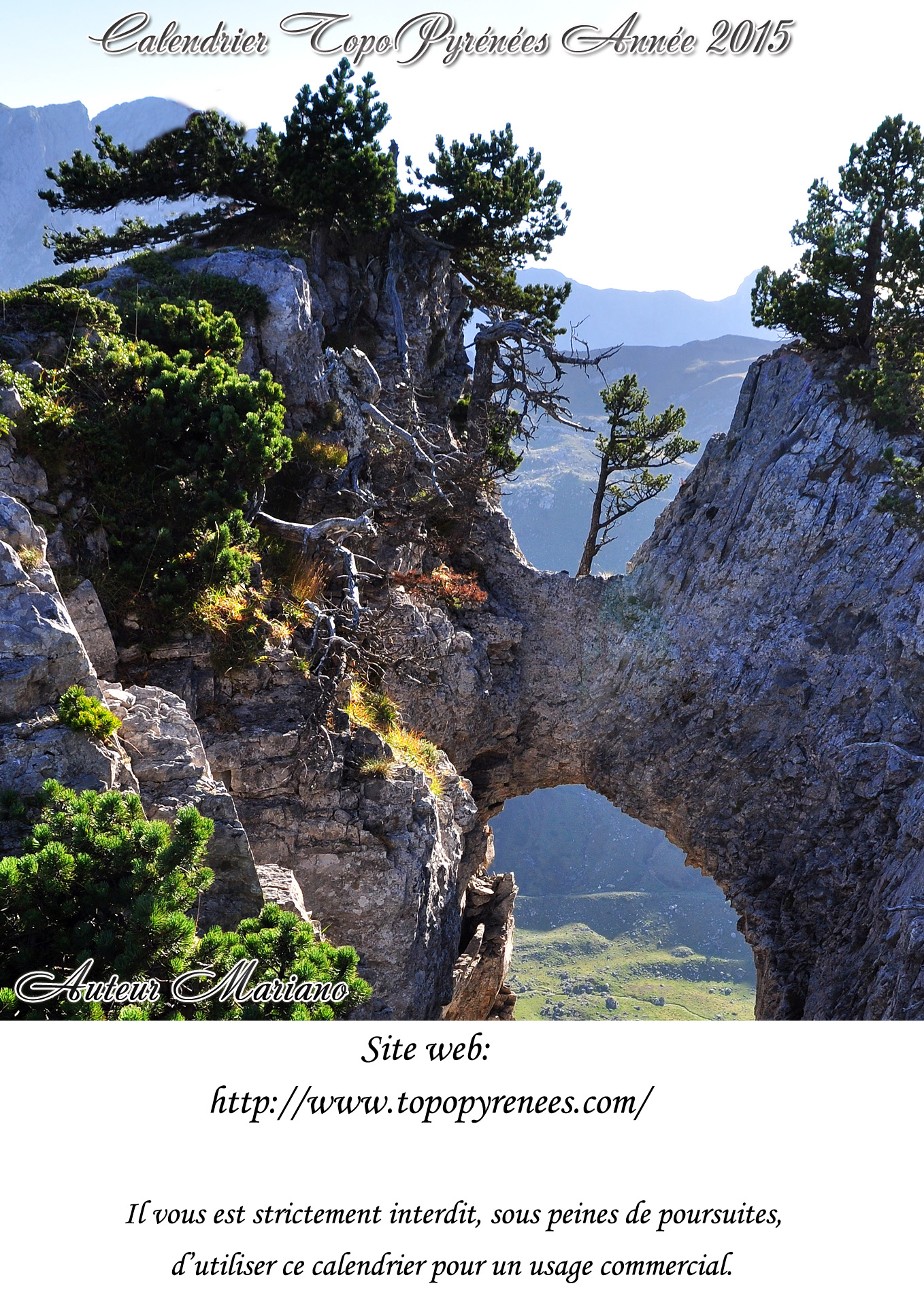 Calendrier TopoPyrénées Année 2015