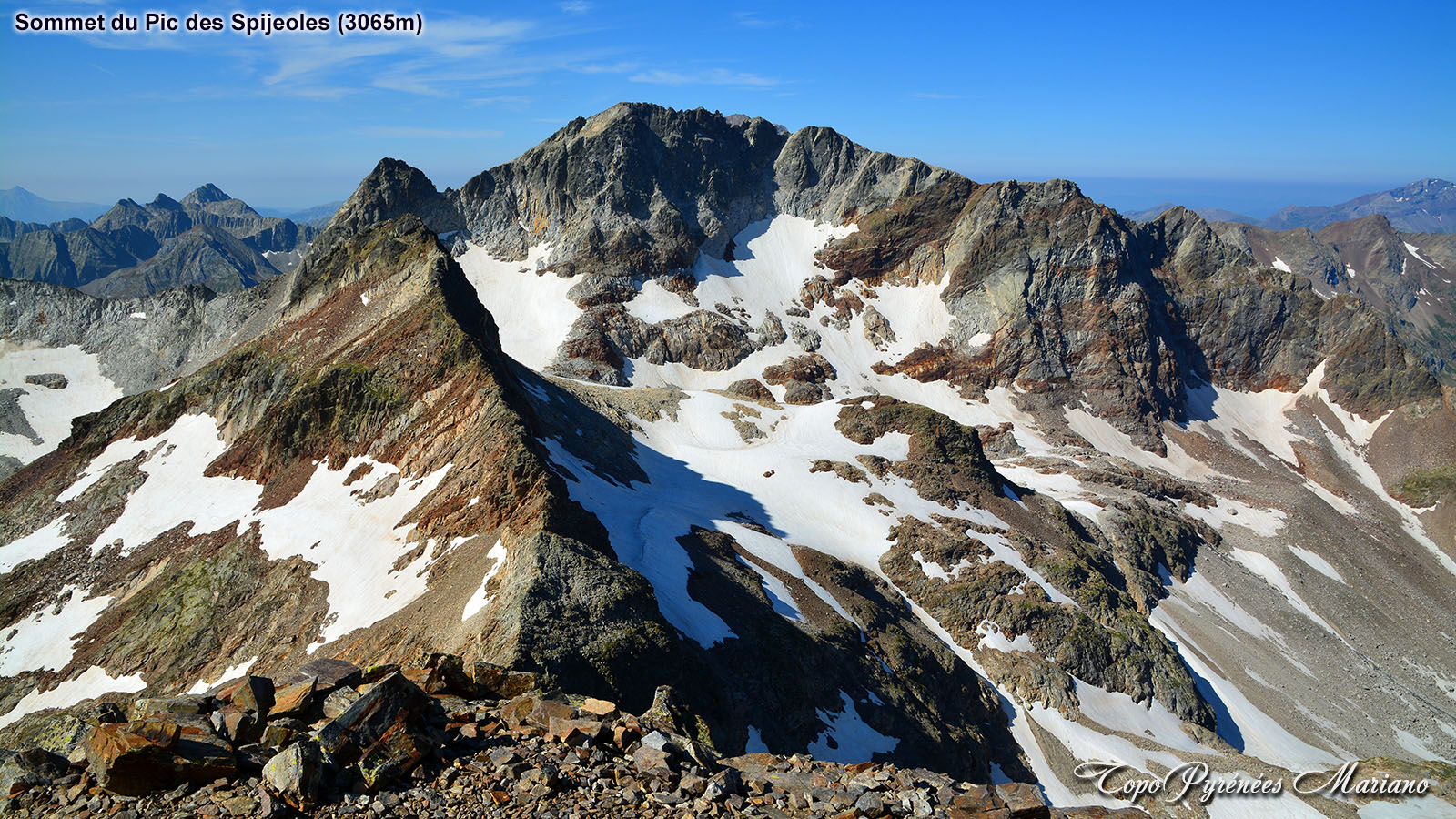 Randonnée Pic des Spijeoles (3065m) par le sentier des mineurs