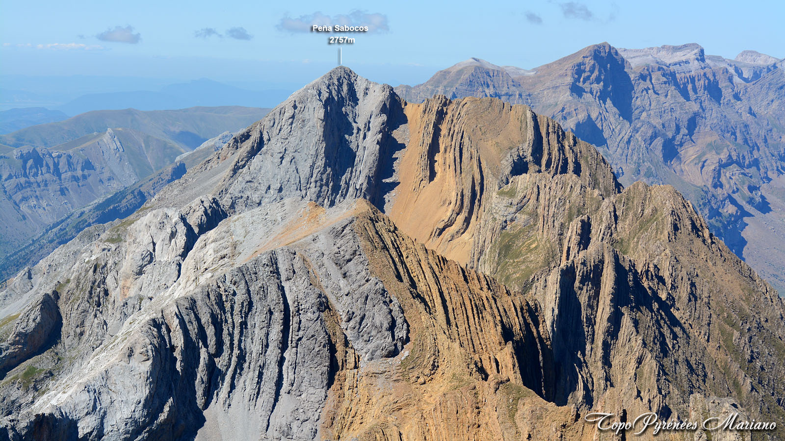 Randonnée Peña Sabocos 2757m en boucle par les crêtes