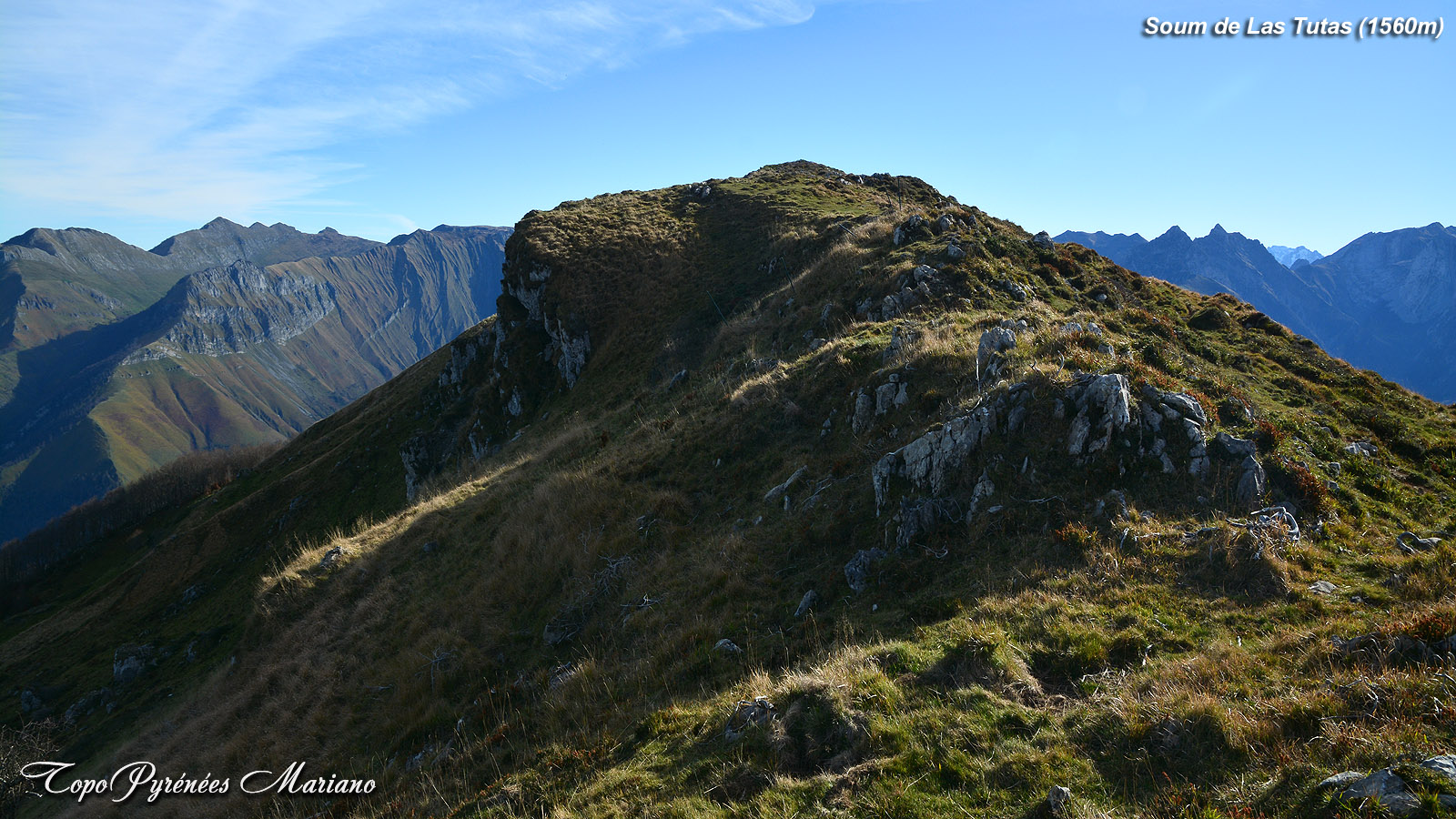 Randonnée Soum de las Tutas (1560m) en boucle par le layens (1625m)