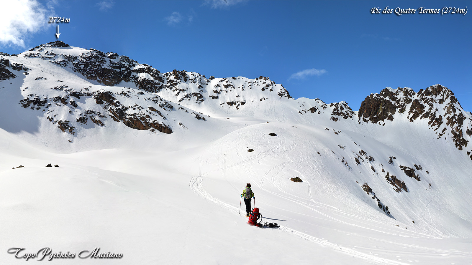Raquettes au Pic des quatre Termes (2724m)
