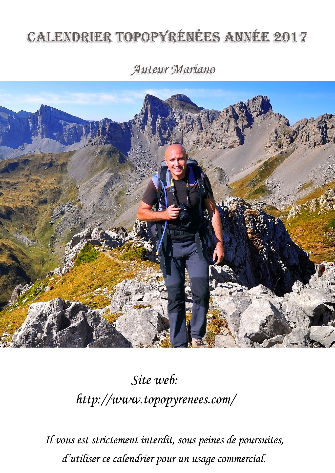 Calendrier TopoPyrénées Année 2017