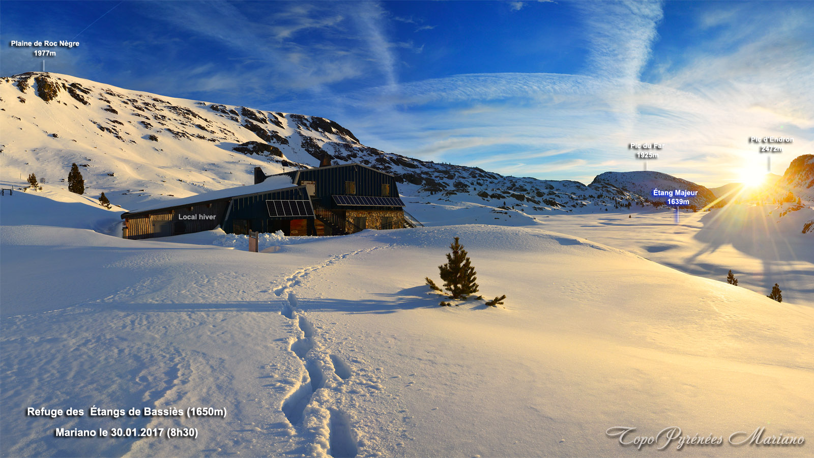 Raquettes Refuge des Étangs de Bassiès (1650m)