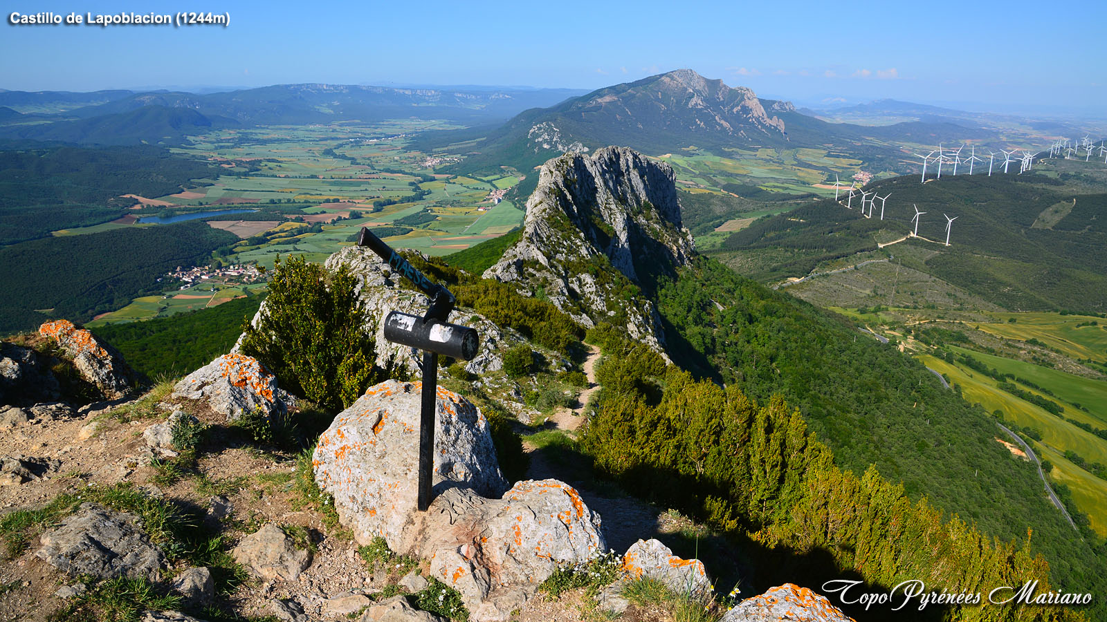 Randonnée Peña del Castillo de Lapoblación (1244m)