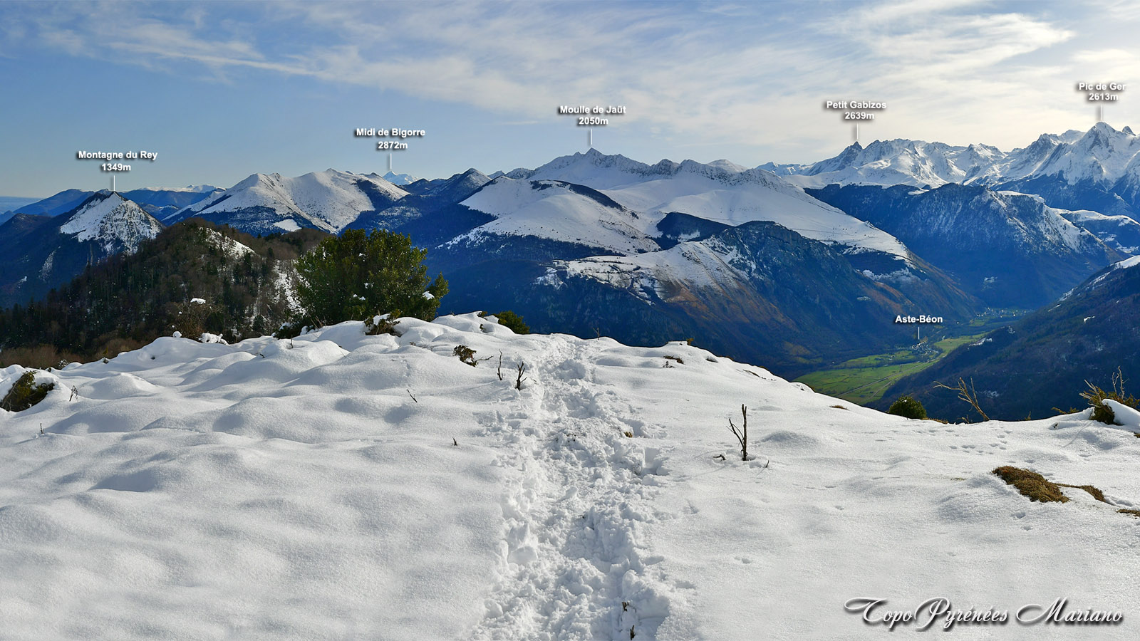 Sortie hivernale au Pic Bersaout (Barsaut) 1368m par son versant Nord