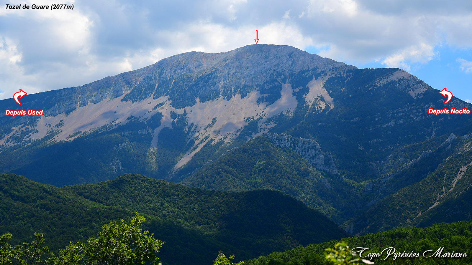 Randonnée au Tozal de Guara (2077m) depuis Used