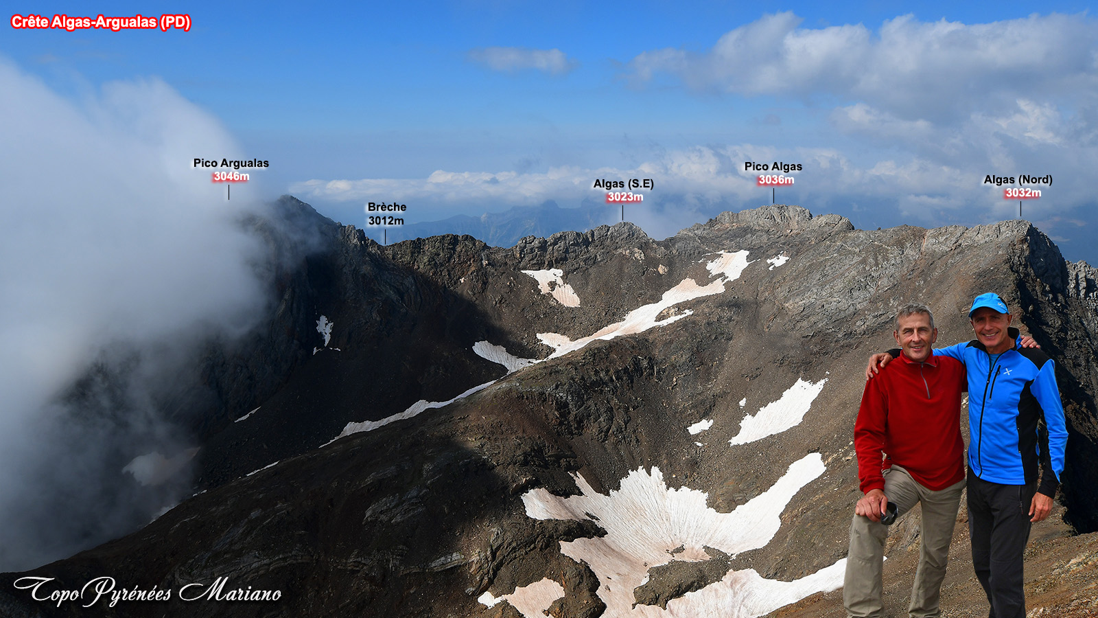 Randonnée Trilogie Garmo Negro (3051m), Algas (3036m) et Argualas (3046m)