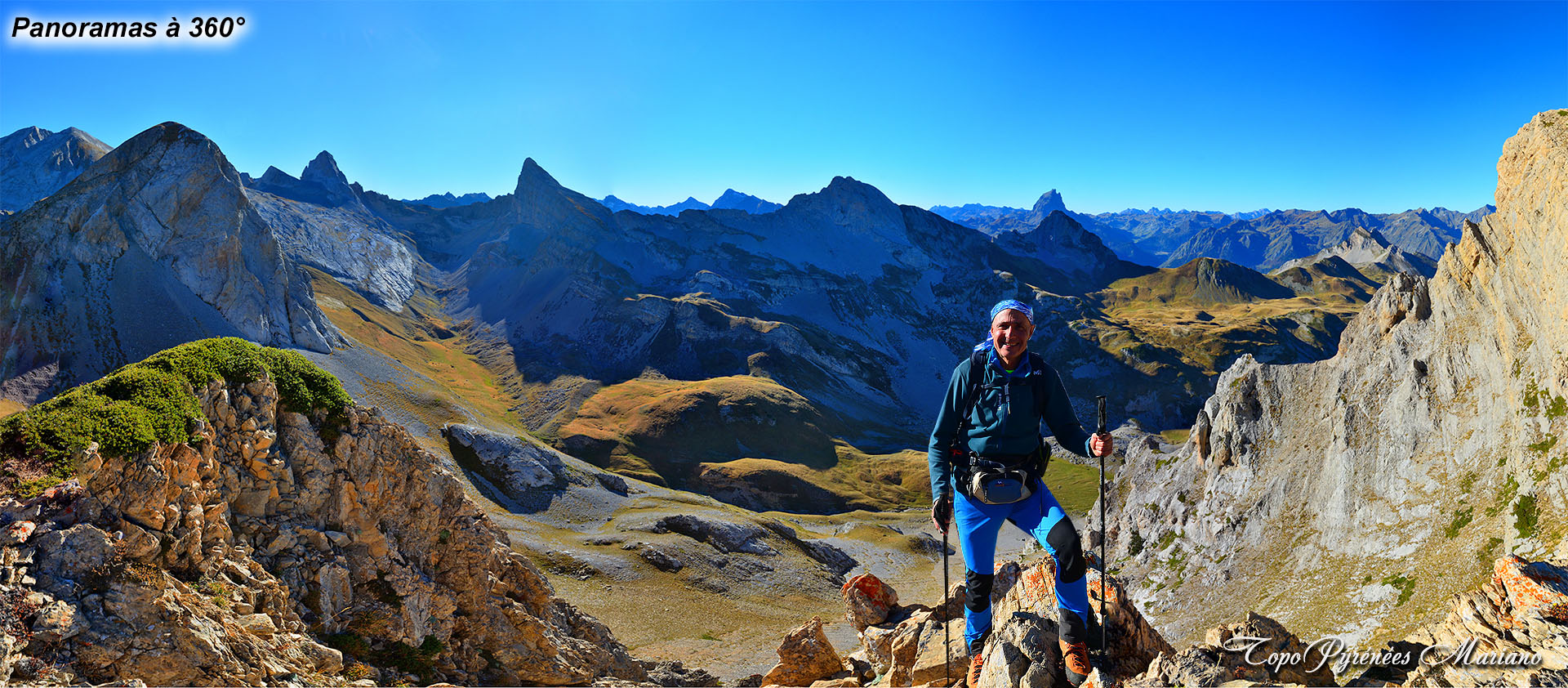 Panorama depuis le Pambassibé (2378m)