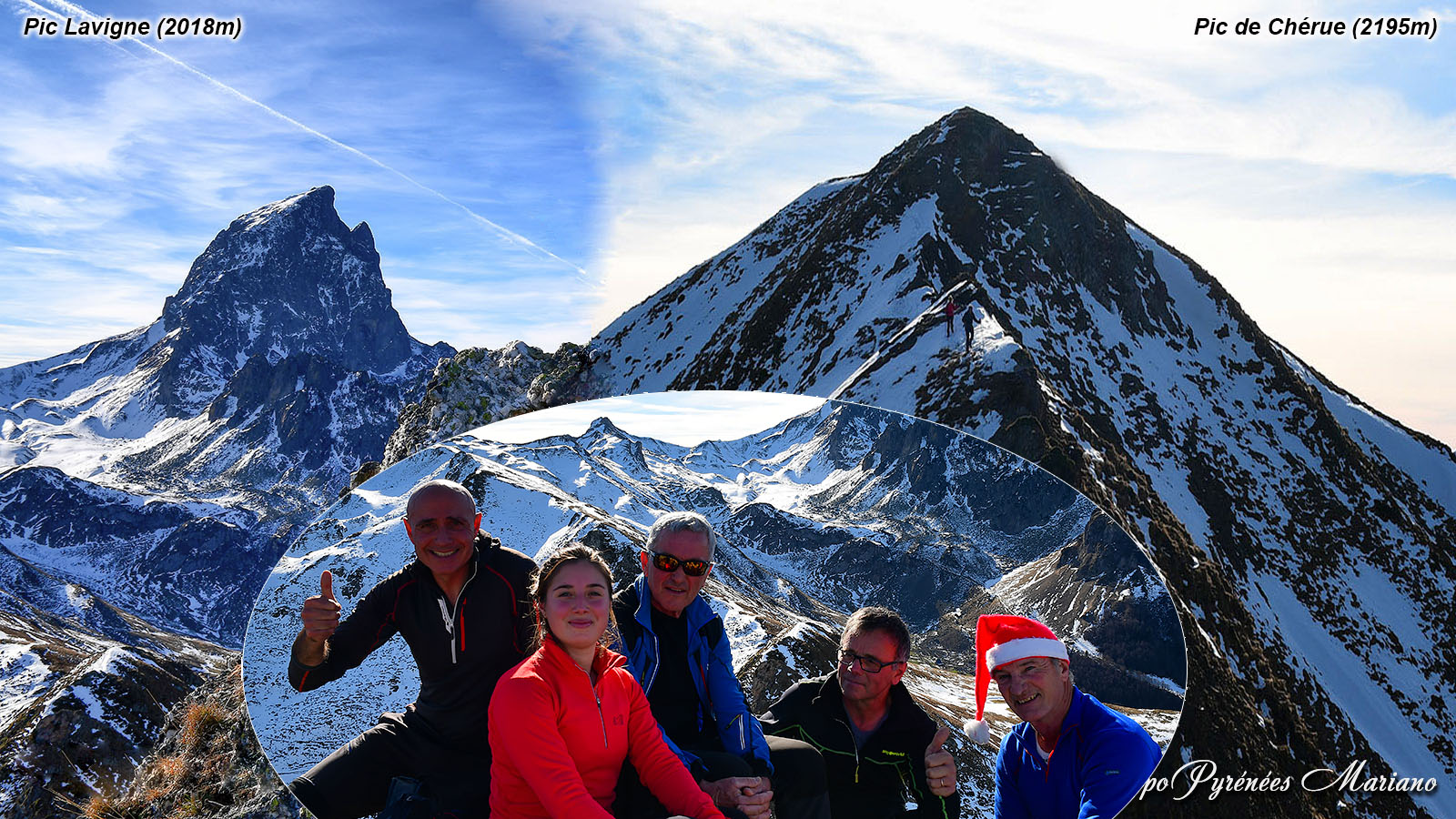 Sortie hivernale en boucle par les Pics de Chérue (2195m) et Lavigne (2018m)