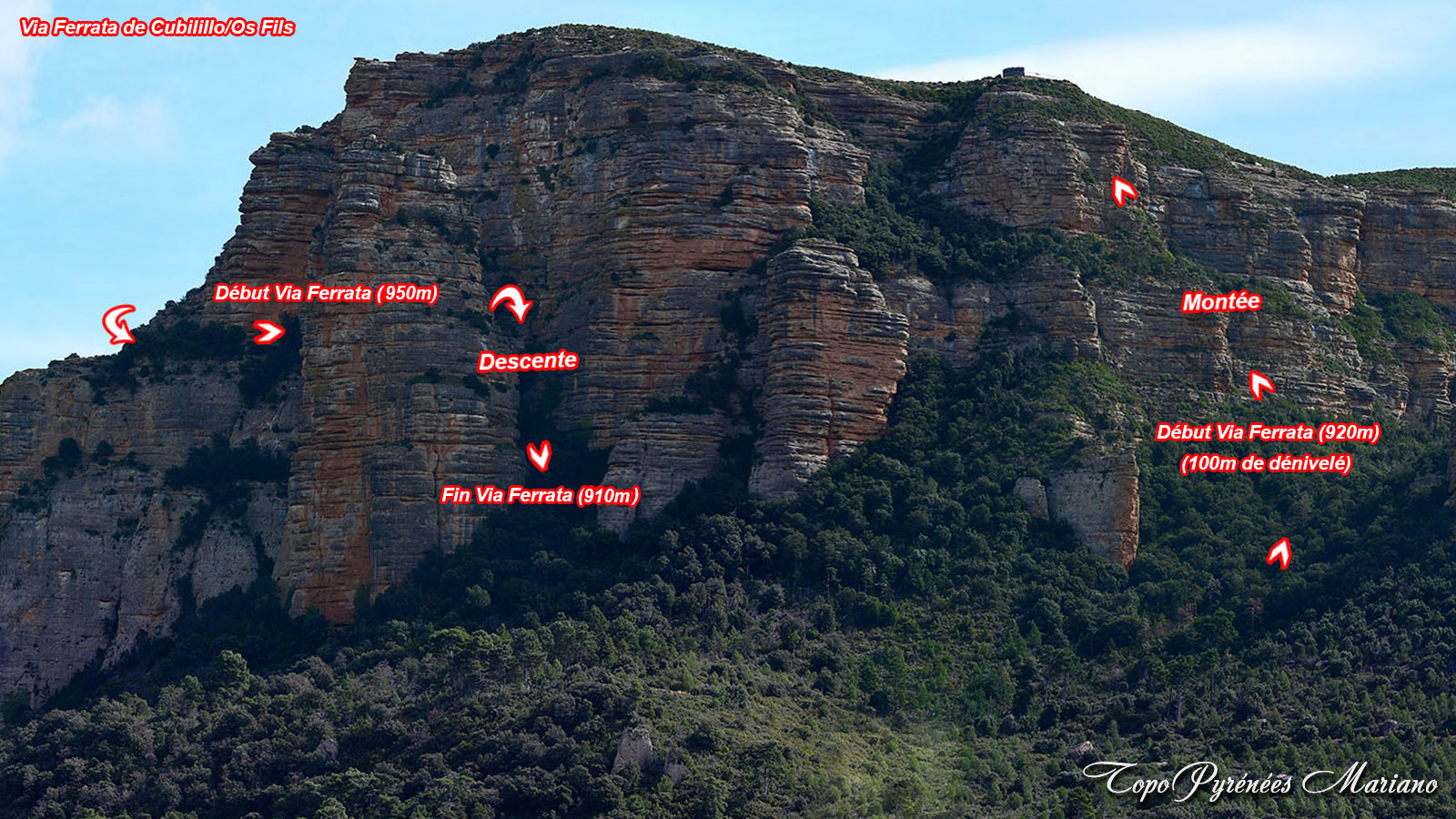 Via Ferrata de Cubilillo/Os Fils (Mallos de Riglos)