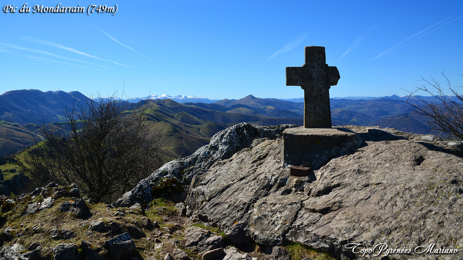 Randonnée Pic du Mondarrain (749m) depuis le col des Veaux