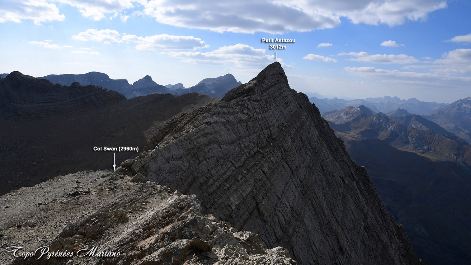 Randonnée Petit Astazou 3012m Les Topos Pyrénées par Mariano