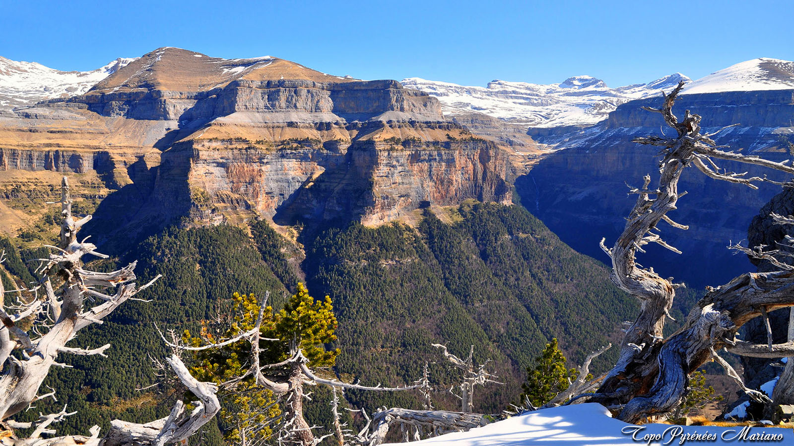 mont perdu pyrenees carte