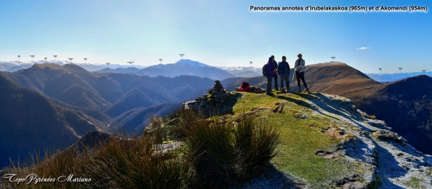 Panorama depuis l'Irubelakaskoa (965m)